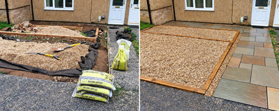 Residential garden fencing project