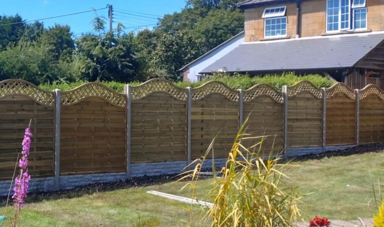 Residential garden fencing
